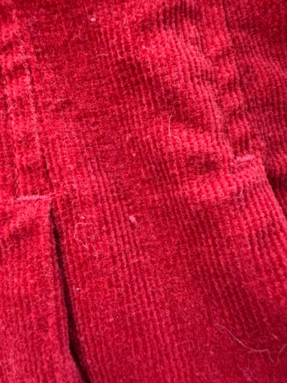 Christopher Banks Red Corduroy Jacket Blazer with Pleats Women's Med 2000's - Picture 10 of 14